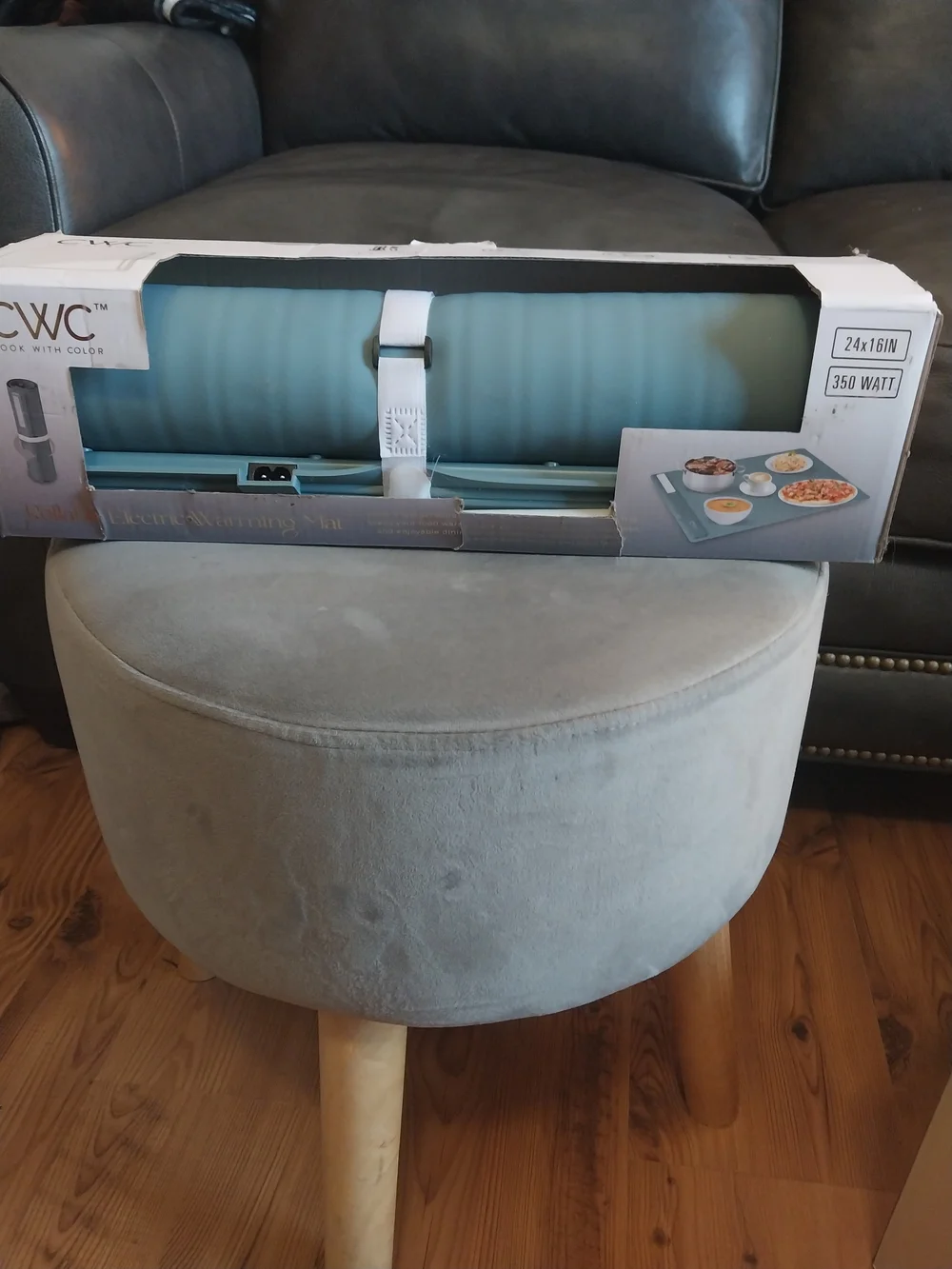 Rollable Electric Warming Mat — Blue